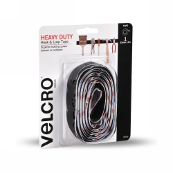 VELCRO 25MMX1M HEAVY DUTY HOOK & LOOK TAPE BLACK