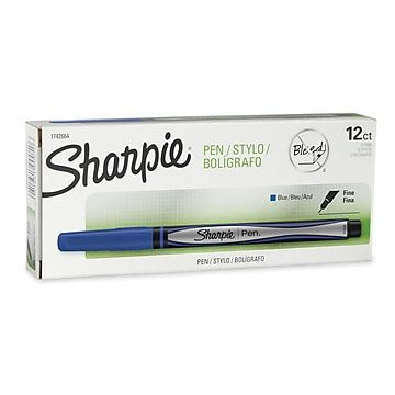 SP- PEN SHARPIE FINELINER BLUE BX12