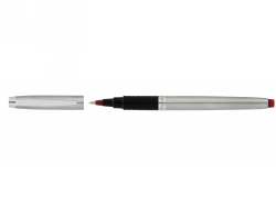SP- PEN ARTLINE SIGNATURE SILVER ROLLER BALL RED