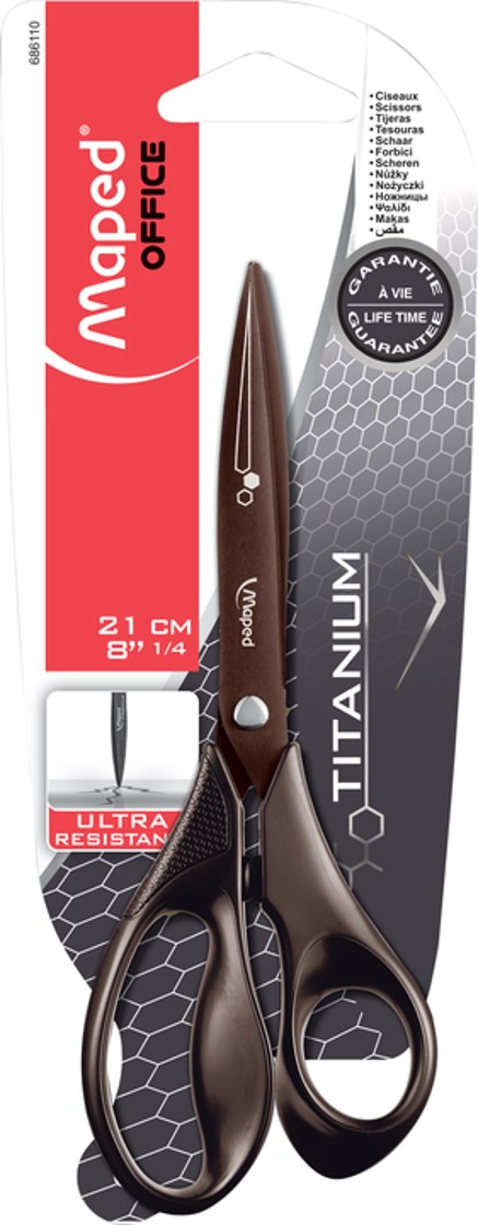 SCISSORS MAPED 21CM EXPERT TITANIUM BLACK HS