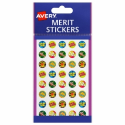 SP- MERIT STICKERS AVERY MINI BRIGHTS PERMANENT PK800