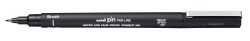 PEN FINELINER DRAWING UNI PIN BRUSH TIP BLACK