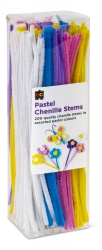 CHENILLE STEMS EC 30CM PASTEL PK200