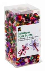 SP- POM POMS EC RAINBOW PK300