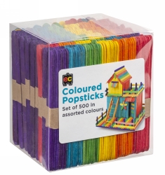 SP- POPSTICKS EC COLOURED PK500