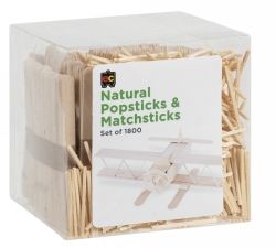SP- POPSTICKS & MATCHSTICKS EC NATURAL PK1800