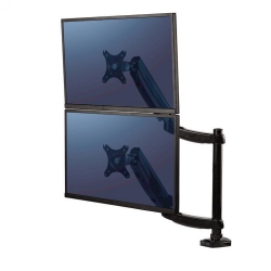 MONITOR ARM FELLOWES PLATINUM SERIES DUAL STACKING BLACK