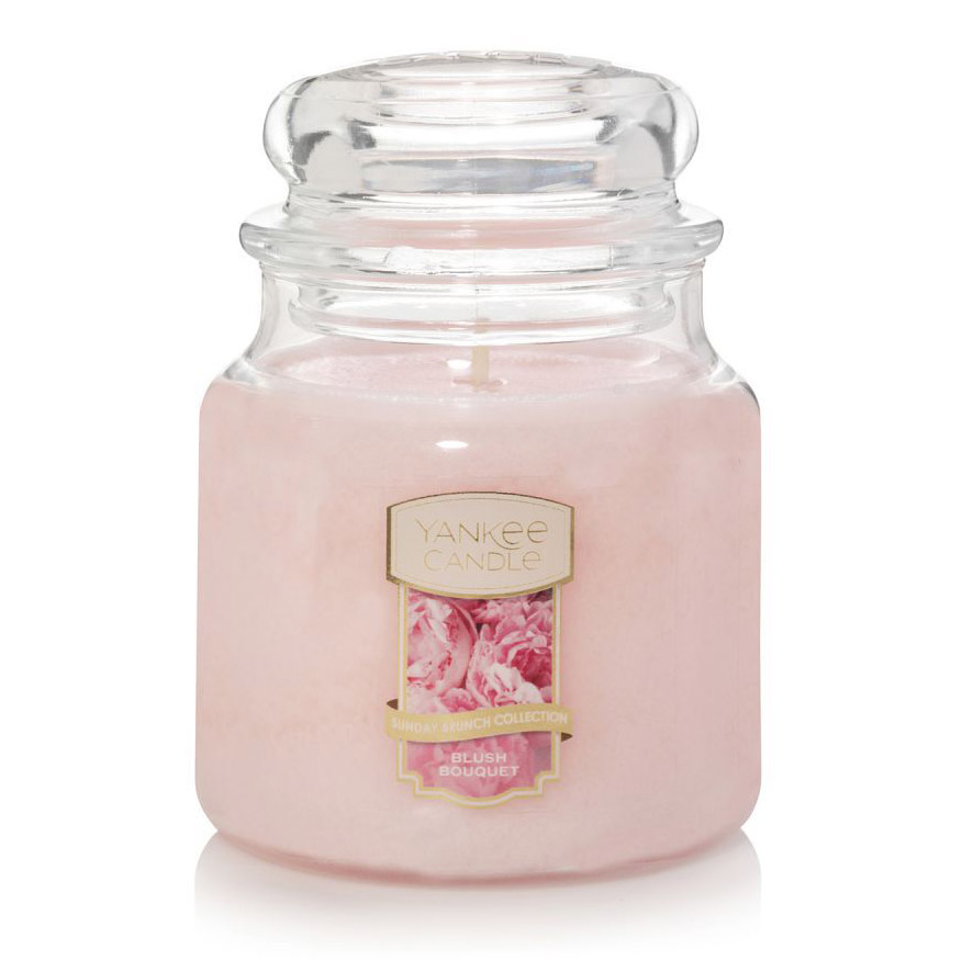 CANDLE YANKEE CLASSIC MEDIUM JAR BLUSH BOUQUET