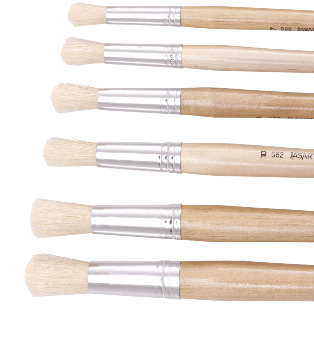 PAINT BRUSH JASART NO. 1 582 HOG BRISTLE ROUND