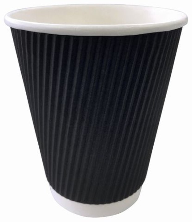 PAPER CUP WRITER 8OZ DUAL WALL BLACK PK500