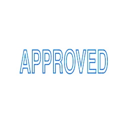 SP- STAMP DESKMATE 78X30X152 PRE-INKED APPROVED BLUE