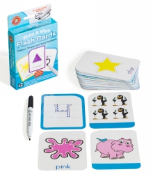 SP- FLASH CARDS LCBF WRITE & WIPE COLOURS SHAPES & EARLY NUMBERS