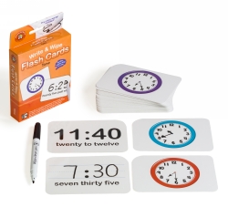 FLASH CARDS LCBF WRITE & WIPE TIME