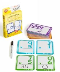 FLASH CARDS LCBF WRITE & WIPE MULTIPLICATION 0/12