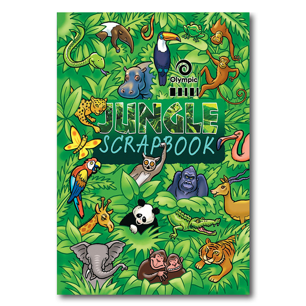 SCRAPBOOK OLYMPIC JUNGLE 60GSM 335X240MM 64PG