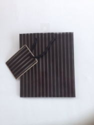 BAG GIFT OZCORP SMALL PINSTRIPE BLACK/SILVER
