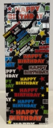 BAG GIFT BOTTLE OZCORP BLACK HAPPY BIRTHDAY
