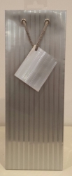BAG GIFT BOTTLE OZCORP SILVER PINSTRIPE