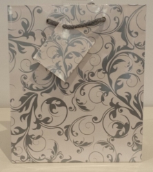 BAG GIFT MED OZCORP SILVER LINEWORK