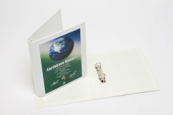 BINDER INSERT EARTHCARE A4 2 D-RING 25MM WHITE