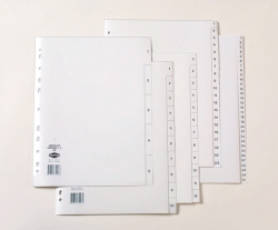 DIVIDERS MARBIG A4 PP 1-20 TAB GREY