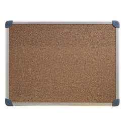CORK BOARD PENRITE ALUM FRAME 450X600MM