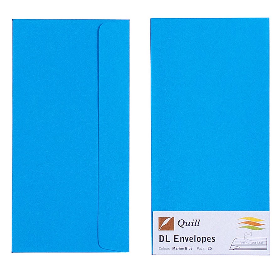 ENVELOPE QUILL DL XL MULTIOFFICE MARINE BLUE PK25