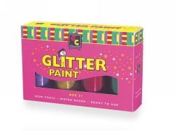 SP- PAINT SET EC GLITTER ASSORTED 4X100ML