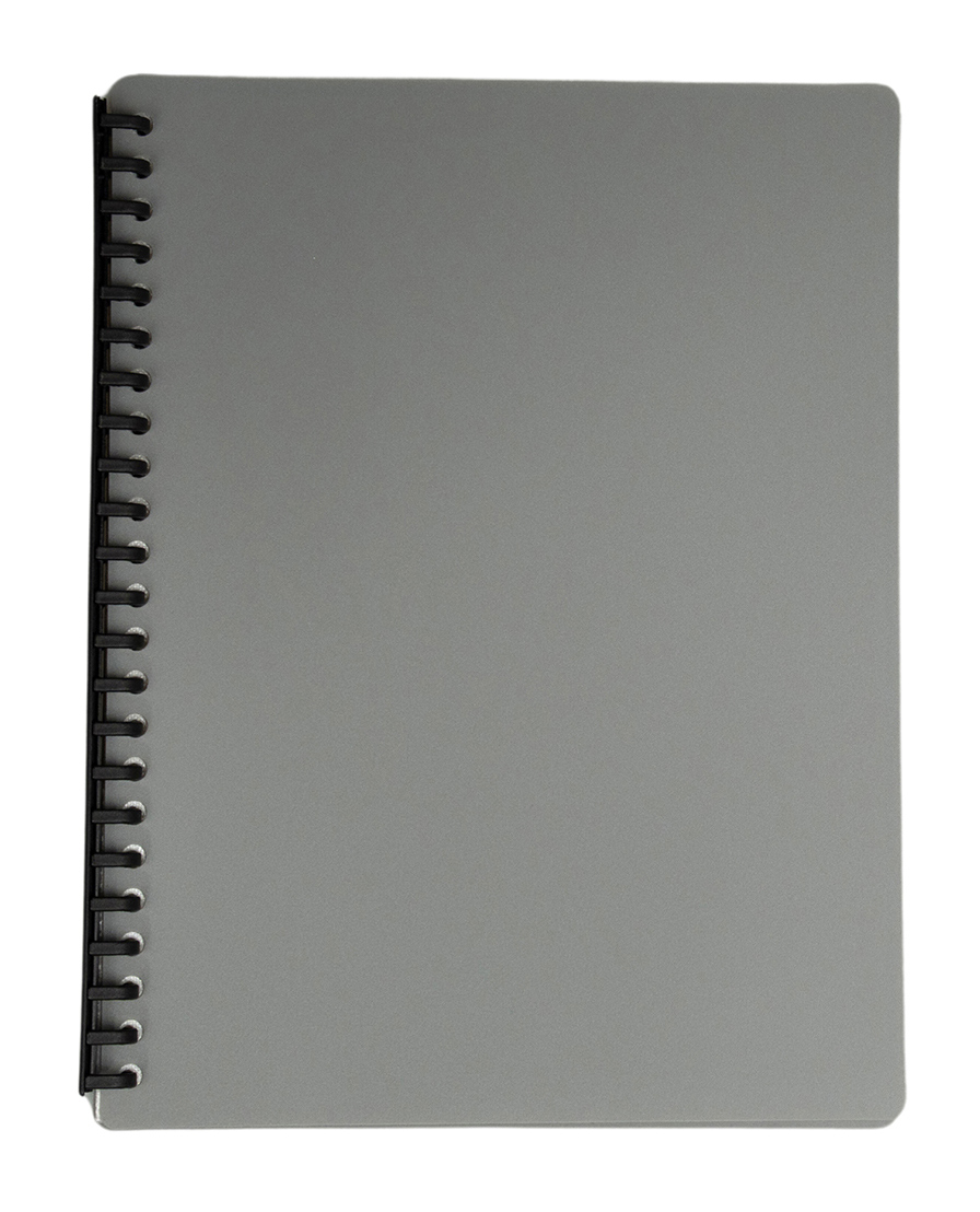 DISPLAY BOOK GNS A4 REFILLABLE GREY 20P