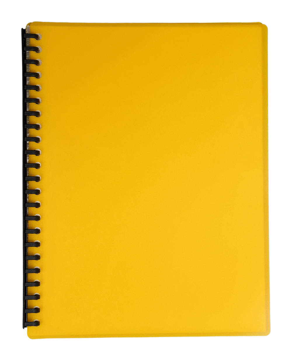 DISPLAY BOOK GNS A4 REFILLABLE YELLOW 20P