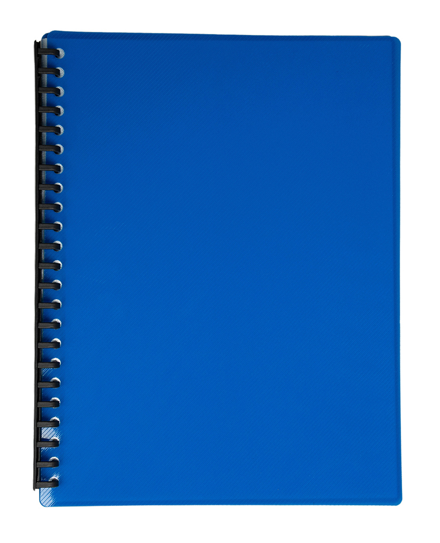 DISPLAY BOOK GNS A4 REFILLABLE GLOSS BLUE 20P