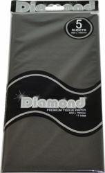 TISSUE PAPER DIAMOND 500X750MM 17GSM BLACK 5 SHTS