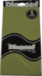 TISSUE PAPER DIAMOND 500X750MM 17GSM OLIVE 5 SHTS