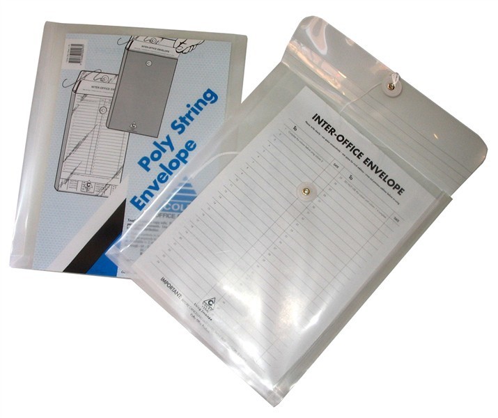 POLY STRING ENVELOPE COLBY C4 155A CLEAR