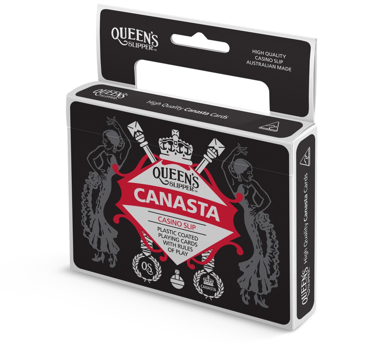 CARDS PLAYING QUEENS SLIPPER CANASTA DOUBLE PACK BX6