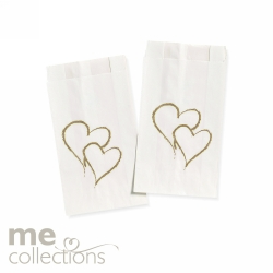 WEDDING CAKE BAGS ME TWIN HEARTS GOLD