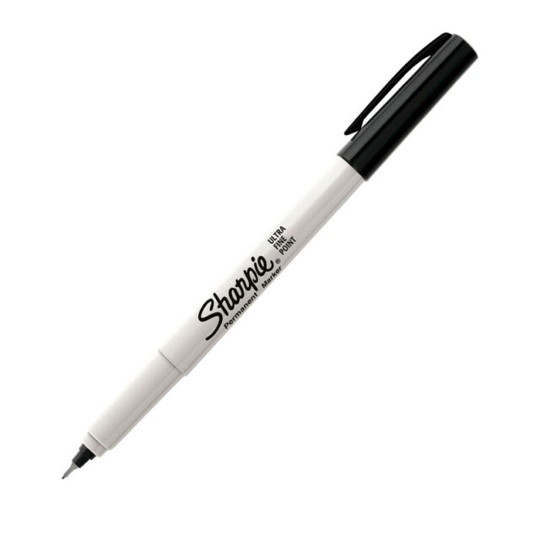 SP- MARKER SHARPIE ULTRA FINE BLACK BX12