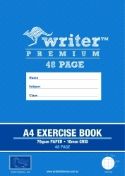 GRID BOOK WRITER PREMIUM A4 10MM GRID 48PG