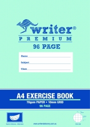 GRID BOOK WRITER PREMIUM A4 10MM GRID 96PG