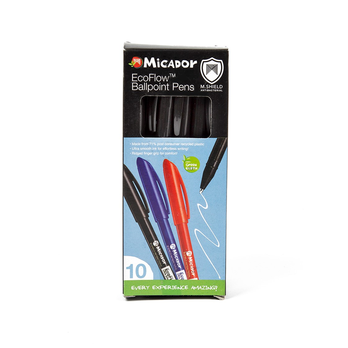 SP- PEN MICADOR 1.0MM BP ECOFLOW BLACK BX10