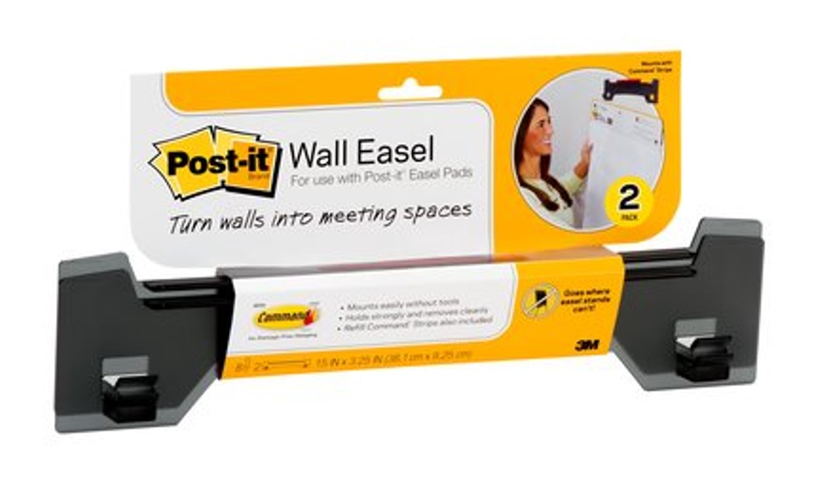 SP- EASEL PAD WALL HANGER POST-IT EH559-2 W/COMMAND STRIPS PK2