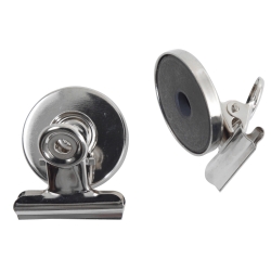 LETTER CLIPS MAGNETIC ESSELTE 32MM CHROME PK2