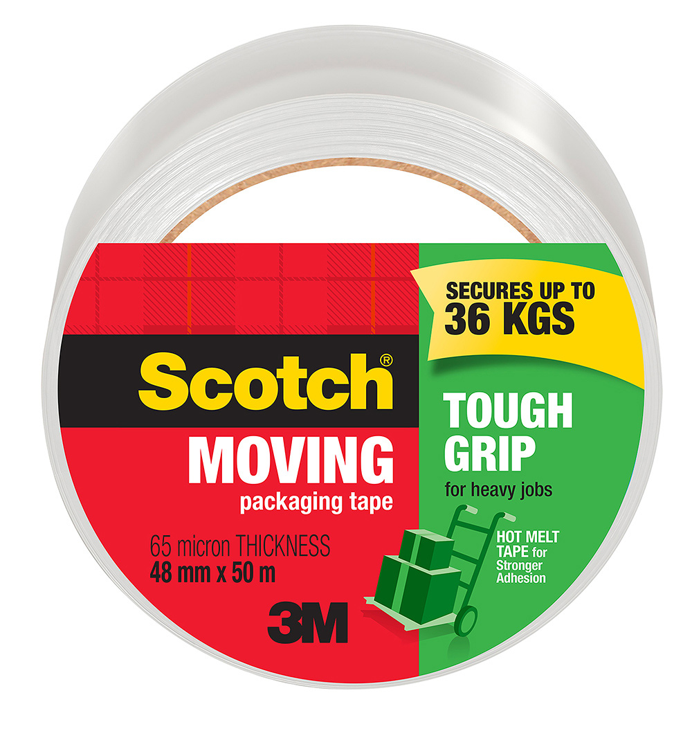 TAPE PACKAGING SCOTCH 48MMX50M 3500-AU TOUGH GRIP MOVING
