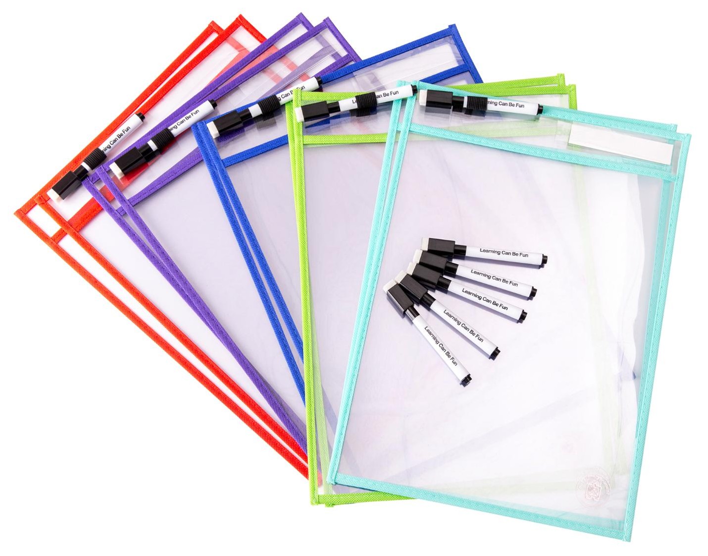 SP- CLEAR STUDENT POCKET LCBF A4 WRITE & WIPE A4 SLEEVES PK10