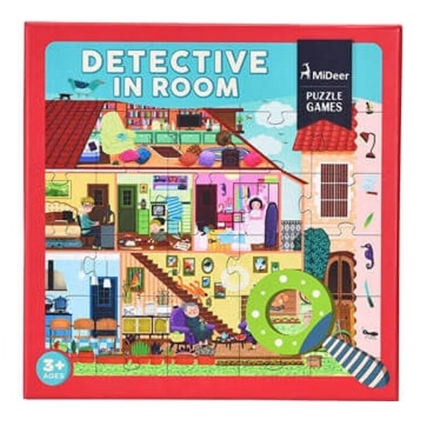 SP- PUZZLE EC 70X52CM MIDEER DETECTIVE IN ROOM 42PCS