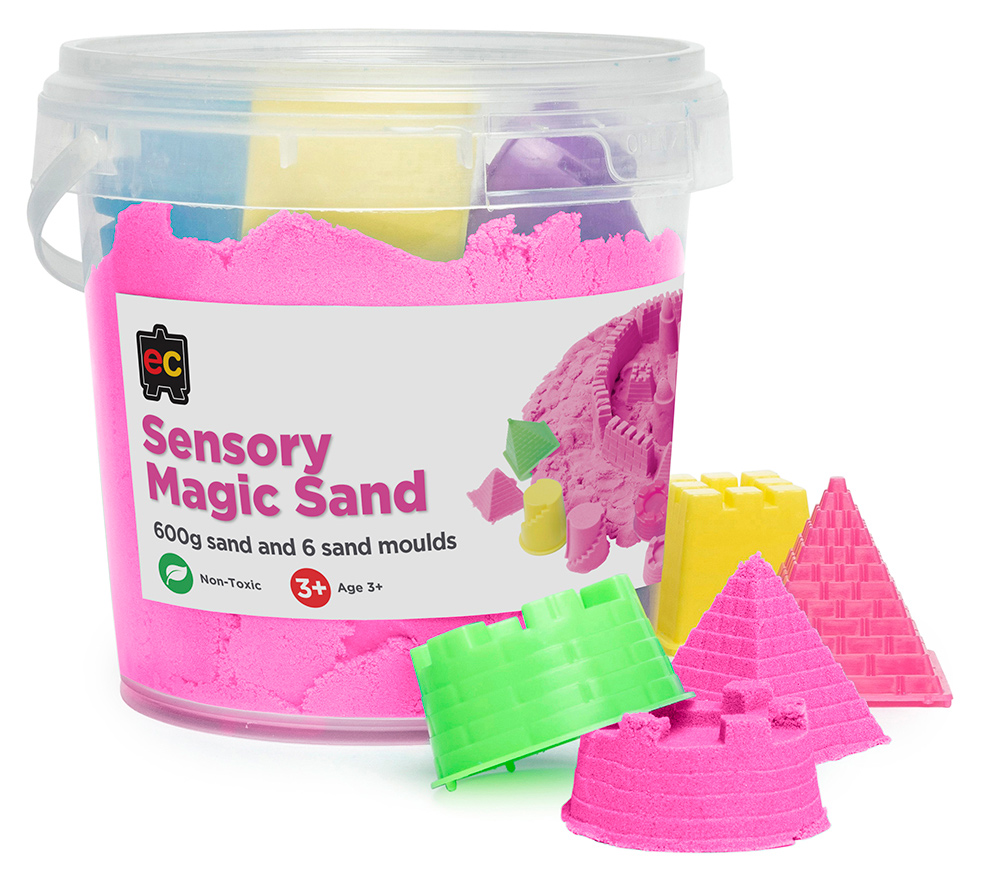 SP- SENSORY SAND EC 600G MAGIC PINK WITH 6 MOULDS