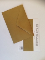 ENVELOPE OZCORP C6 GOLD PK20