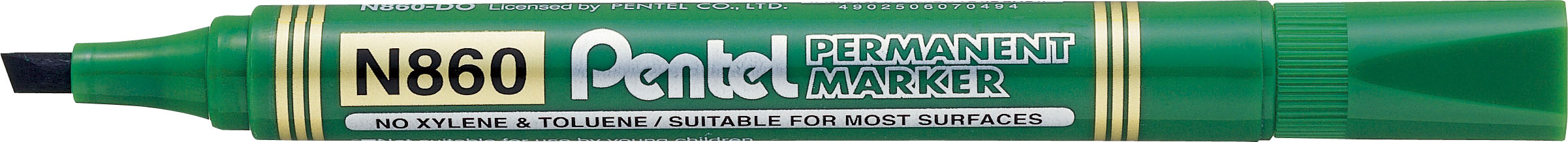 SP- MARKER PENTEL N860 CHISEL GREEN