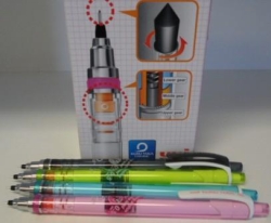 PENCIL MECHANICAL UNI KURU TOGA 0.5MM ASST BX12