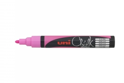 MARKER CHALK UNI PWE5M MEDIUM BULLET TIP FLUORO PINK